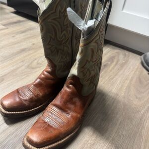Ariat Brown and Gray Heeled Boots